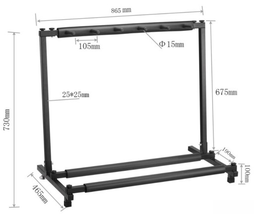 СТОЙКА ДЛЯ ГИТАРЫ НА 5 ГИТАР KA-LINE STAND ZSJ-75