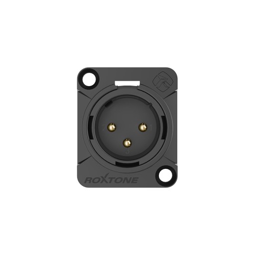 ЗАГЛУШКА ДЛЯ МОНТАЖА НА ПАНЕЛИ XLR 3-контактный XLR Roxtone RX3MD-BG