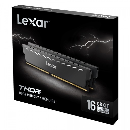 Память LEXAR DDR4 THOR 32ГБ(2*16ГБ)/3200 серый