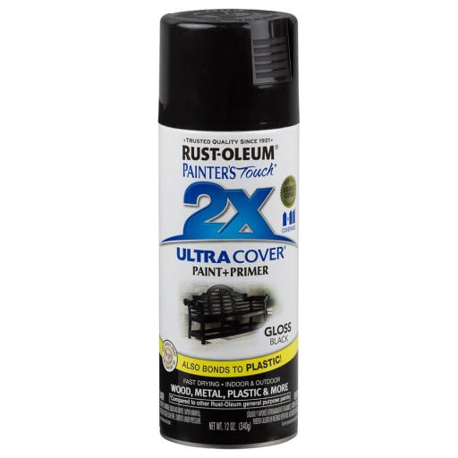 ЛАК КРАСКА-РАСПЫЛИТЕЛЬ PAINTERS TOUCH RUSTOLEUM ЧЕРНЫЙ