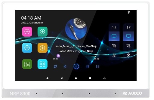P2 AUDIO RADIO INTERNETOWE PODTYNKOWE Z BLUETOOTH SD + 2 GŁOŚNIKI 50W