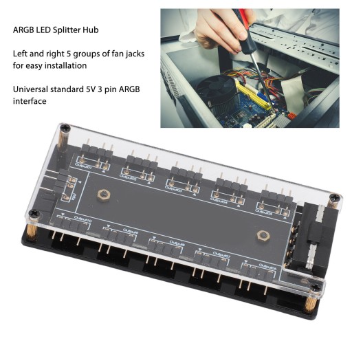 3-контактный светодиодный разветвитель ARGB RGB 5 В с покрытиями