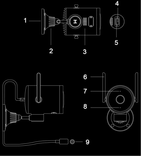 IMILAB OUTDOOR Поворотно-наклонная камера EC3 3MP 2K IP66