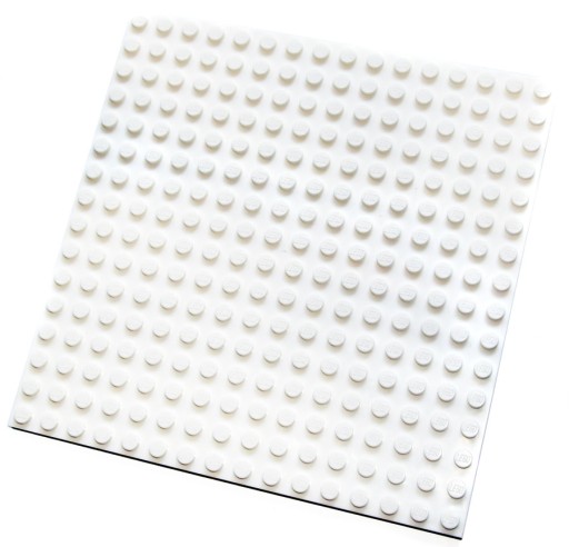 Тарелка LEGO 16x16 белая 4618526 91405