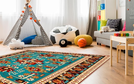 Winyl Rug в столовую разноцветные дизайны