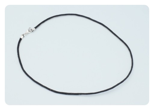Naszyjnik sznurkowy czarny 1,5 mm