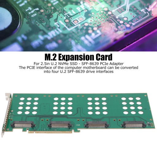 Райзер-карта pcie3.0 x16 m.2 u.2 SSD-адаптер расширения жесткого диска nvme t
