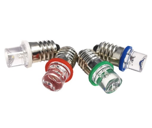 Żarówka wkręcana LED E10 6V biała zimna