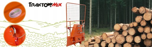 WYCIĄGARKA DO DREWNA CIĄGNIKOWA LEŚNA GEOGRASS DO MAŁYCH TRAKTORÓW FW2