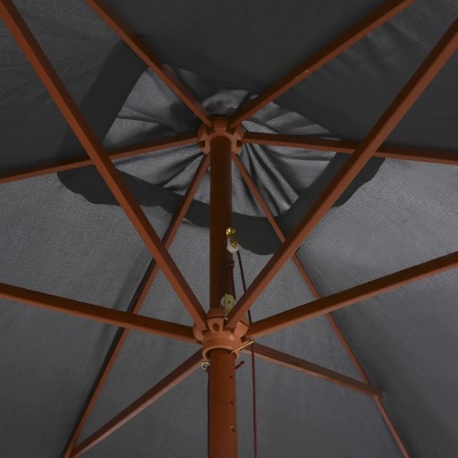 БОЛЬШОЙ СКЛАДНОЙ САДОВЫЙ ЗОНТ НА ​​ТЕРРАСЕ 200x300 см