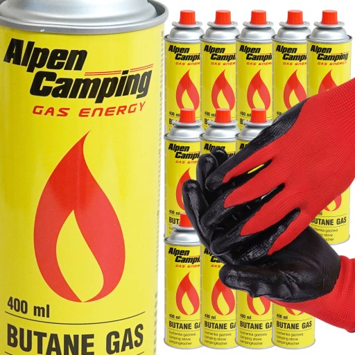 ГАЗОВЫЕ КАРТРИДЖИ ALPEN CAMPING ДЛЯ ПЛИТОВ, ЗАЖИГАЛОК, ГОРЕЛОК, НАБОР ИЗ 15 ШТ.