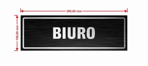 Табличка PORTER'S MANAGEMENT 30х10 см DIBOND UV ELEGANT