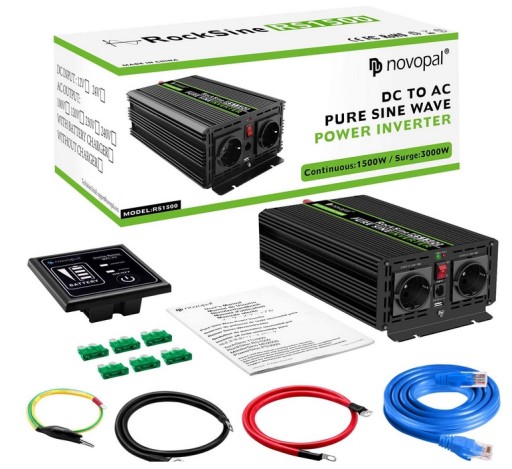 PRZETWORNICA NAPIĘCIA CZYSTY SINUS 2000 WATT SOLARTRONICS 12V/230V USB GOLD