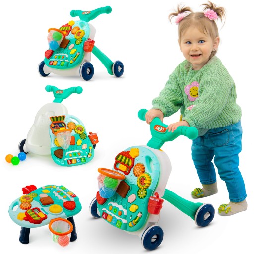 PUSH WALKER УЧЕБНЫЙ СТОЛИК 2В1 ЗЕЛЕНЫЙ