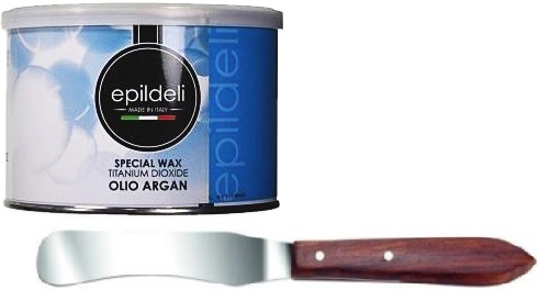 WOSK EPILDELI Arganowy + SZPATUŁKA METALOWA 400ml