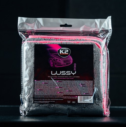 K2 LUSSY PRO 40X40CM ПОЛОТЕНЦЕ ИЗ МИКРОФИБРЫ ДЛЯ ПОЛИРОВКИ КРАСКИ АВТОМОБИЛЯ