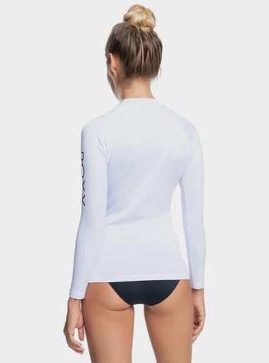 женская футболка для плавания ROXY Surf Tee ERJWR03408 белая, размер L
