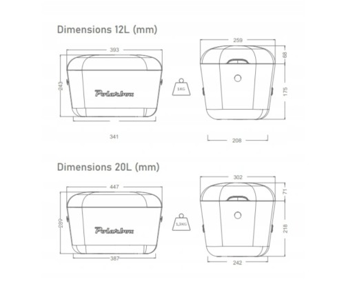 Туристический холодильник POLARBOX ретро желтый, 12л