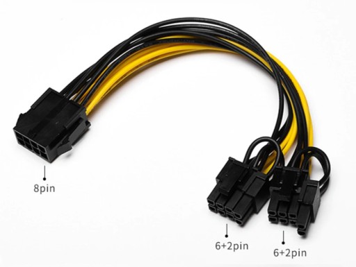 Разветвитель питания VGA PCI-E 6PIN 2x 8PIN