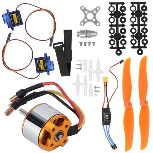 2212 1400KV Двигатель 8060 Пропеллер 9G Сервопривод 30A XT60 Комплект ESC для вертолета