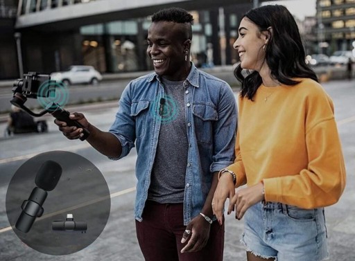 БЕСПРОВОДНОЙ КАРМАННЫЙ МИКРОФОН BLUETOOTH ДЛЯ IPHONE / TYPE C
