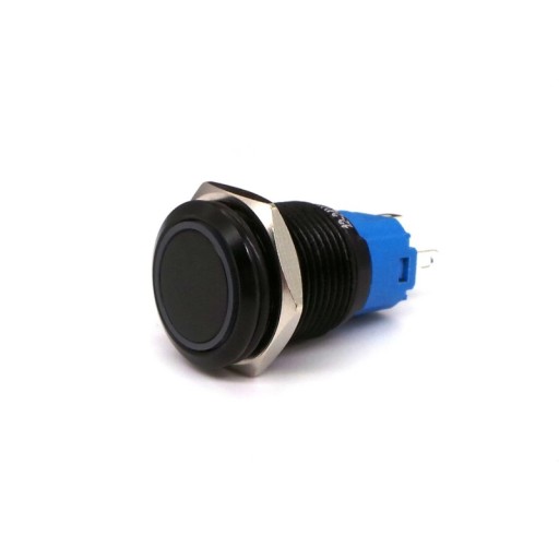 Przycisk zatrzaskowy On/Off LED 18mm Biały
