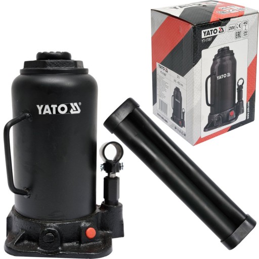 ГИДРАВЛИЧЕСКИЙ ПОДЪЕМНЫЙ ПОДЪЕМНИК YATO 20T YT-17007 24-45см