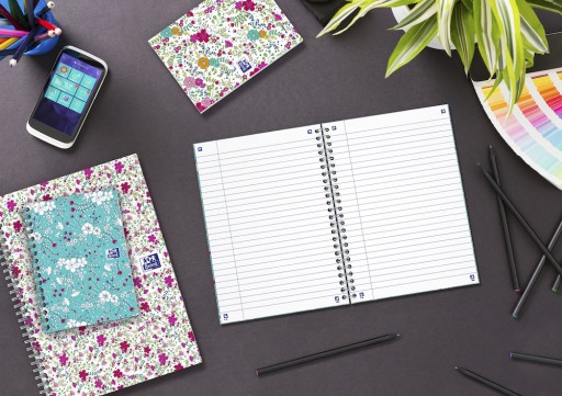 блокнот с буквами OXFORD Floral A6 80k 90g line