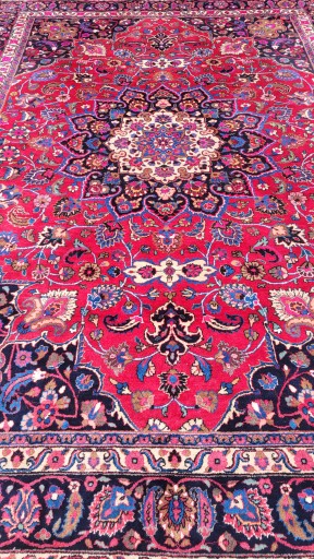 ПЕРСИДСКИЙ КОВЕР С СЕТКОЙ ПОДПИСЬЮ R.WOVEN IRAN 260/360