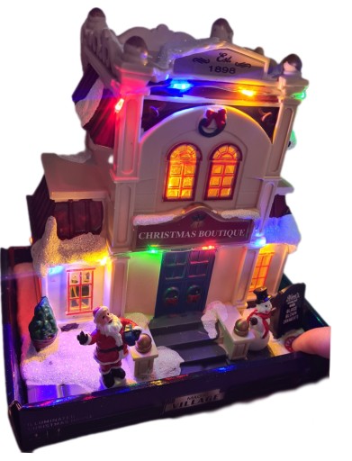 WIOSKA SCENKA ŚWIĄTECZNA MAGIC VILLAGE LED SKLEP
