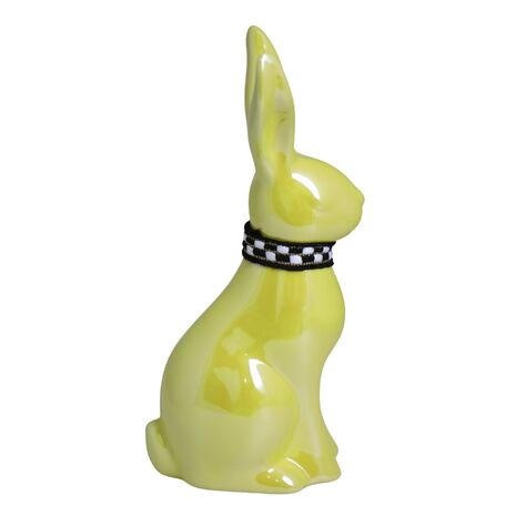 KRÓLIK ZAJĄC CERAMICZNY FIGURKA OZDOBNA DEKORACJA WIELKANOCNA NA PREZENT S