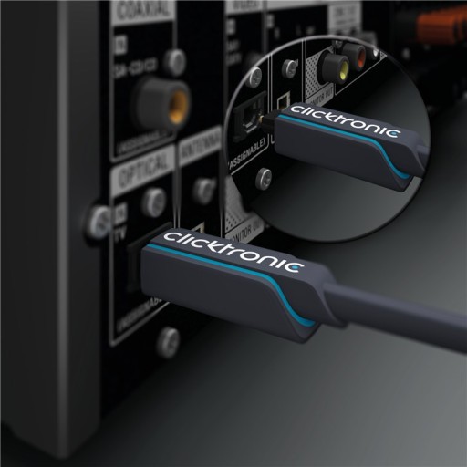 CLICKTRONIC Kabel światłowodowy optyk Toslink 2m