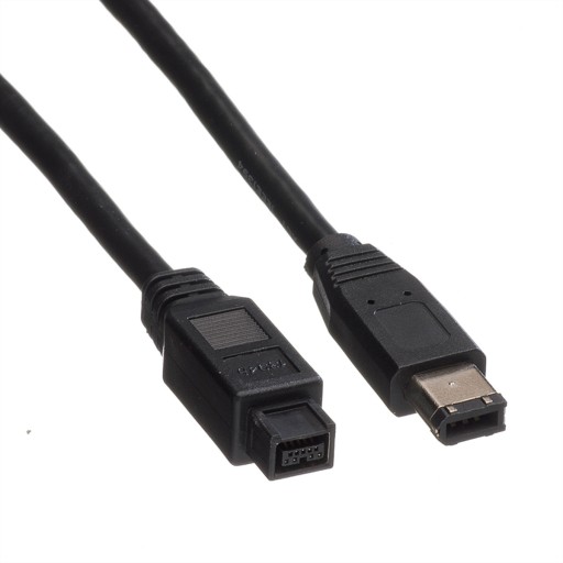 Кабель FireWire 9/6-контактный A-B, черный, 1,8 м
