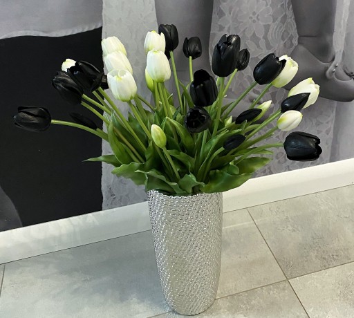 Тюльпан 40 см Тюльпаны типа LIVING SILICONE 5 шт.