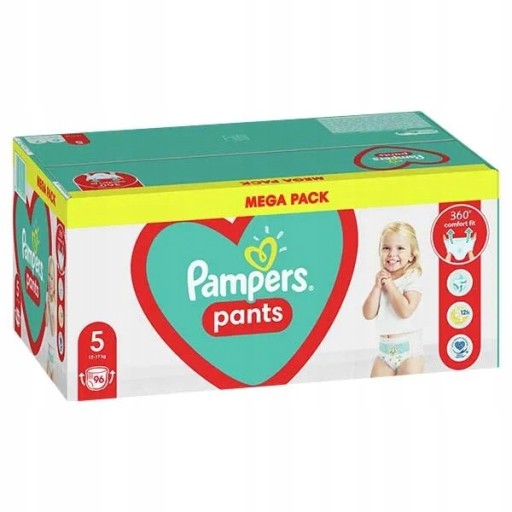 PAMPERS Трусики-подгузники MegaPack 5 – 96 шт.
