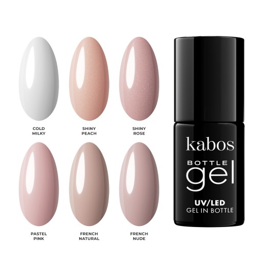 Гель Kabos во флаконе French Nude 8мл Гель во флаконе Гель 2в1