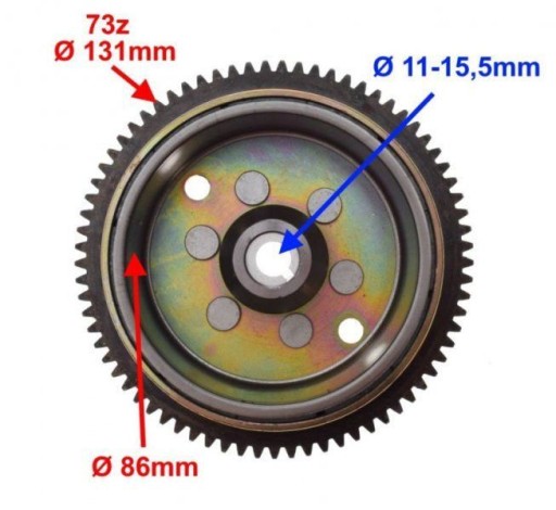 Магнитное колесо, магнето для двигателя Yamaha TZR 50 F5WX 00 5YGZ, AM6