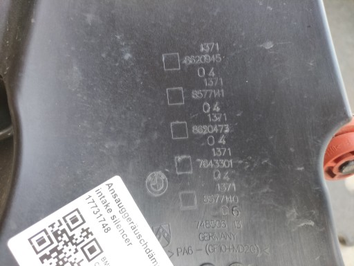 FILTR POWIETRZA BMW G30 G11 G01 G02 G32 8620945