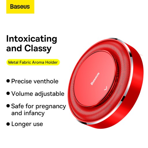 Baseus Adhesive автомобильный ароматизатор + 4 стержня (SUXUN-JS09) красный