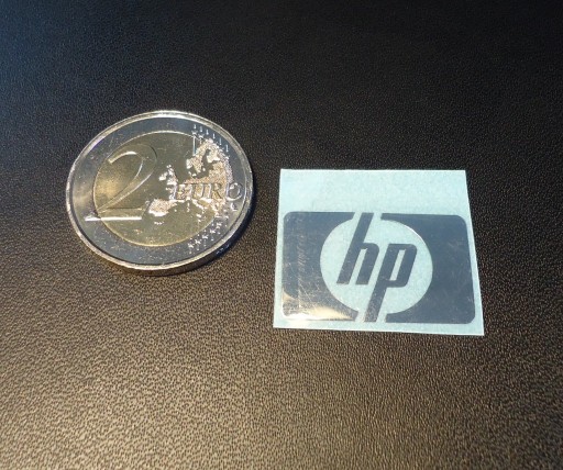 Наклейка HP LOGO Metal Edition 25 x 16 мм 091