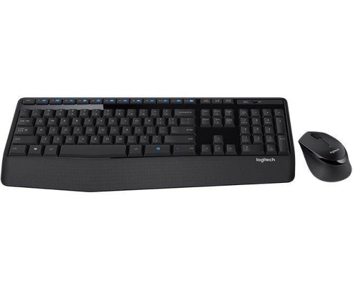 Комплект беспроводной клавиатуры и мыши Logitech Wireless Combo MK345, черный