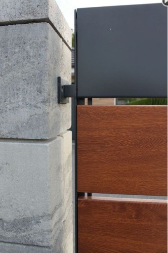 Ceownik 80x20 nowoczesne ogrodzenie płot laminat
