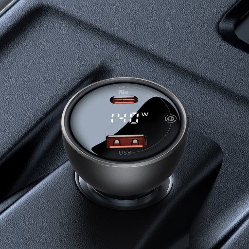 АВТОМОБИЛЬНОЕ ЗАРЯДНОЕ УСТРОЙСТВО BASEUS FAST USB/USB-C МОЩНОСТЬЮ 140 ВТ + КАБЕЛЬ