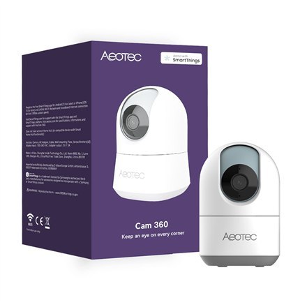 Aeotec Cam 360 WiFi FullHD AEOTEC | 360-градусная камера | 5МП | H.264
