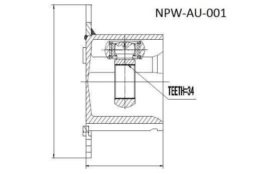 ВНУТРЕННИЙ СОЕДИНИТЕЛЬ NPW-AU-001 NTY