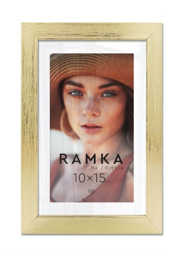 Золотая фоторамка 10х15 см Рамка 15х10 см