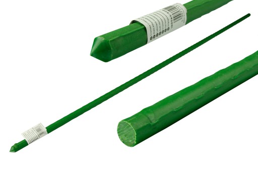 TYCZKI Tyczka powlekana PODPORA kijek do krzewów PODPÓRKA 120cm 1,2m 10szt