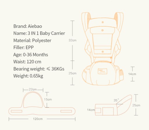 РЕМЕНЬ БЕЗОПАСНОСТИ CARRIER 11in1 HIP CARRIER 20KG