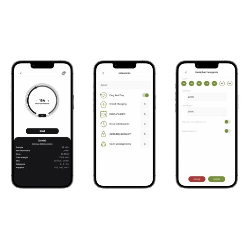 Green Wallbox 2 Pro Slim, 11 кВт, с кабелем типа 2, 6 м, Wi-Fi, приложение, расписание Smart