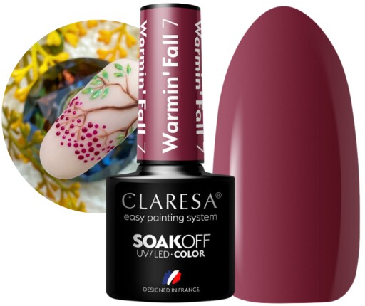 CLARESA WARMIN FALL ГИБРИДНЫЙ ЛАК ДЛЯ НОГТЕЙ ОСЕННЯЯ КОЛЛЕКЦИЯ + МАСЛО ДЛЯ КУТИКУЛЫ